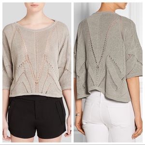 Helmut Lang Eyelet Knitted Linen Sweater